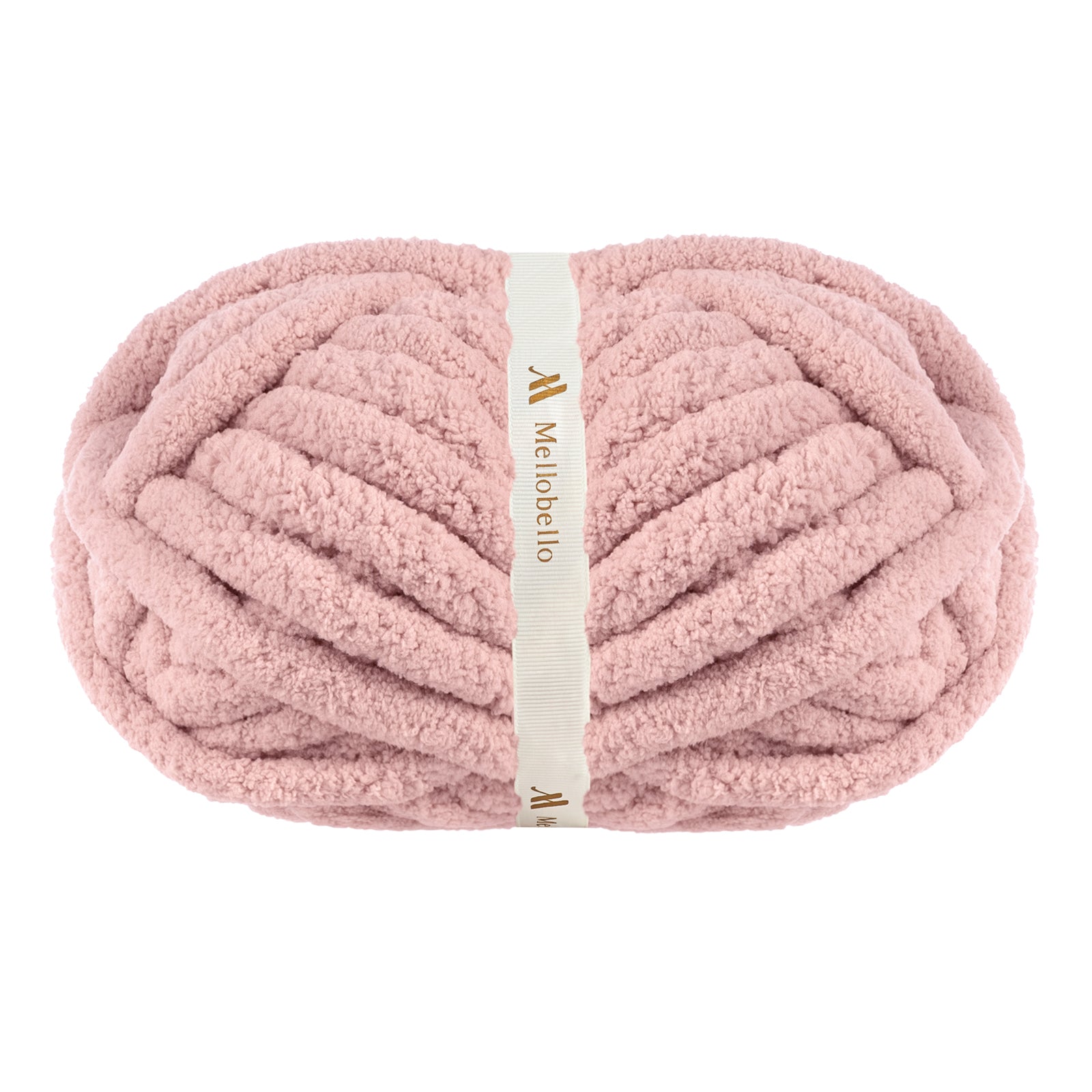 MelloBello Jumbo Chunky Chenille Yarn 8 Pack Pink Solid Color