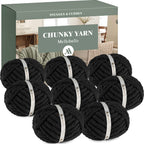 MelloBello Chunky Yarn Black