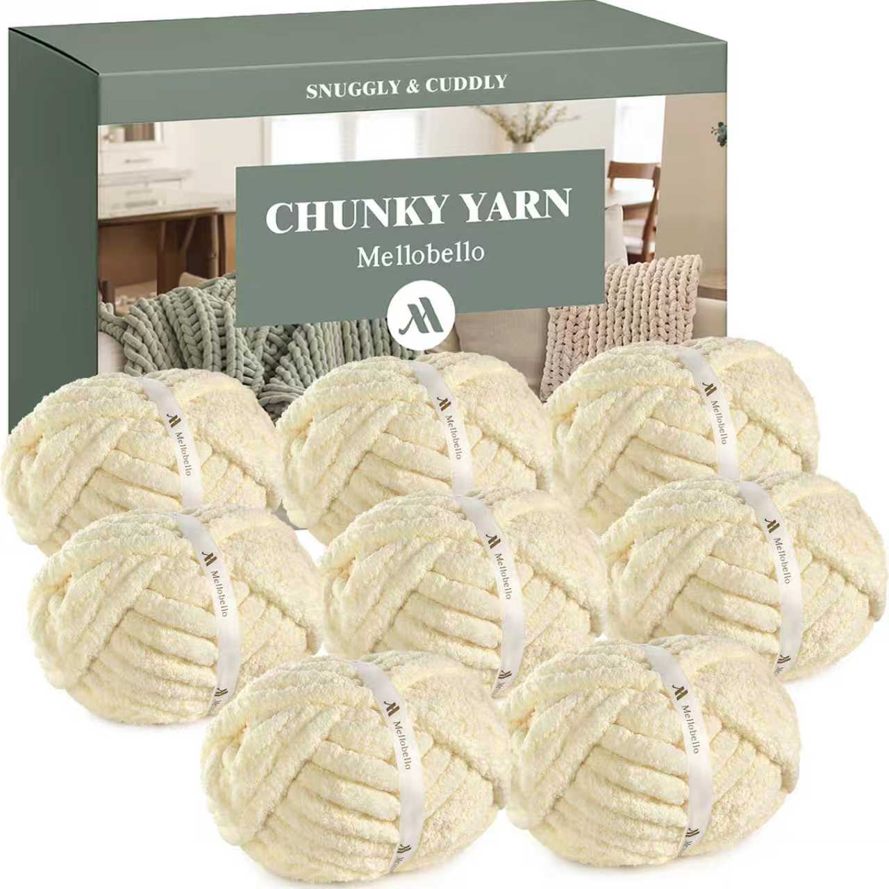 MelloBello Chunky Yarn ButterCup