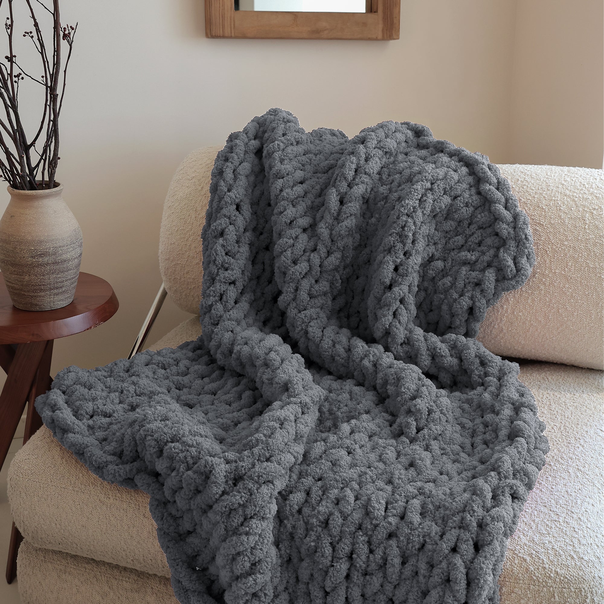 MelloBello Chunky Yarn Country Blue