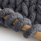 MelloBello Chunky Yarn Charcoal Grey