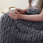MelloBello Chunky Yarn Charcoal Grey