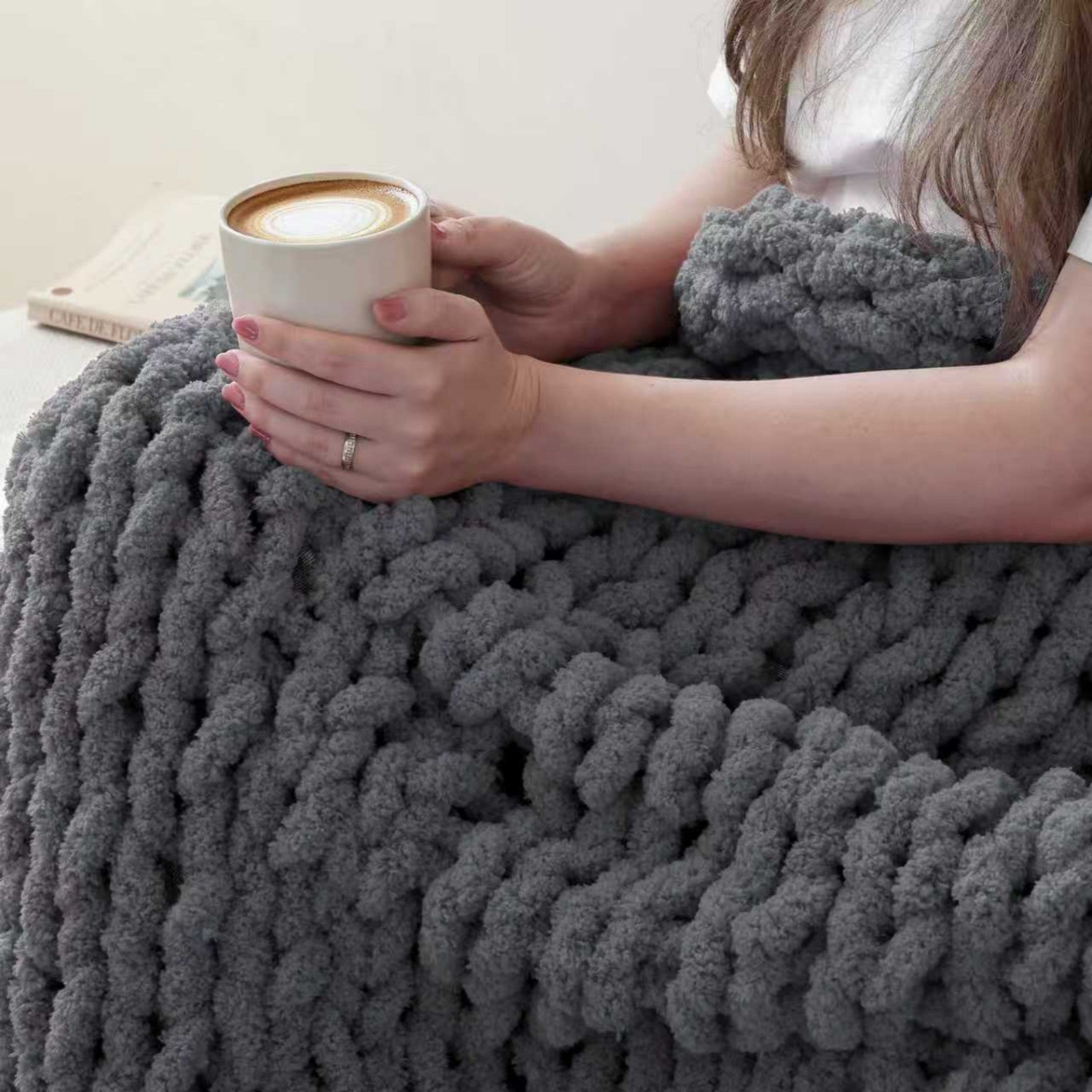 MelloBello Chunky Yarn Country Blue