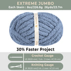 MelloBello Chunky Yarn Country Blue