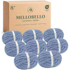 MelloBello Chunky Yarn Country Blue