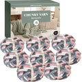 MelloBello Chunky Yarn Grey&Pink&White