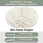 MelloBello Chunky Yarn Cream