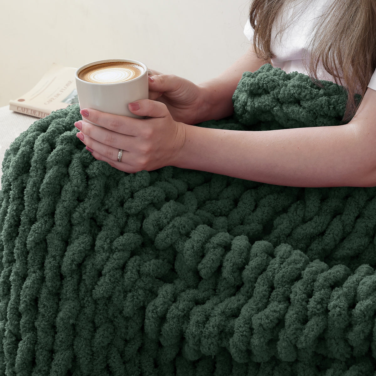 MelloBello Chunky Yarn Dark Green