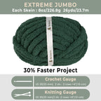 MelloBello Chunky Yarn Dark Green