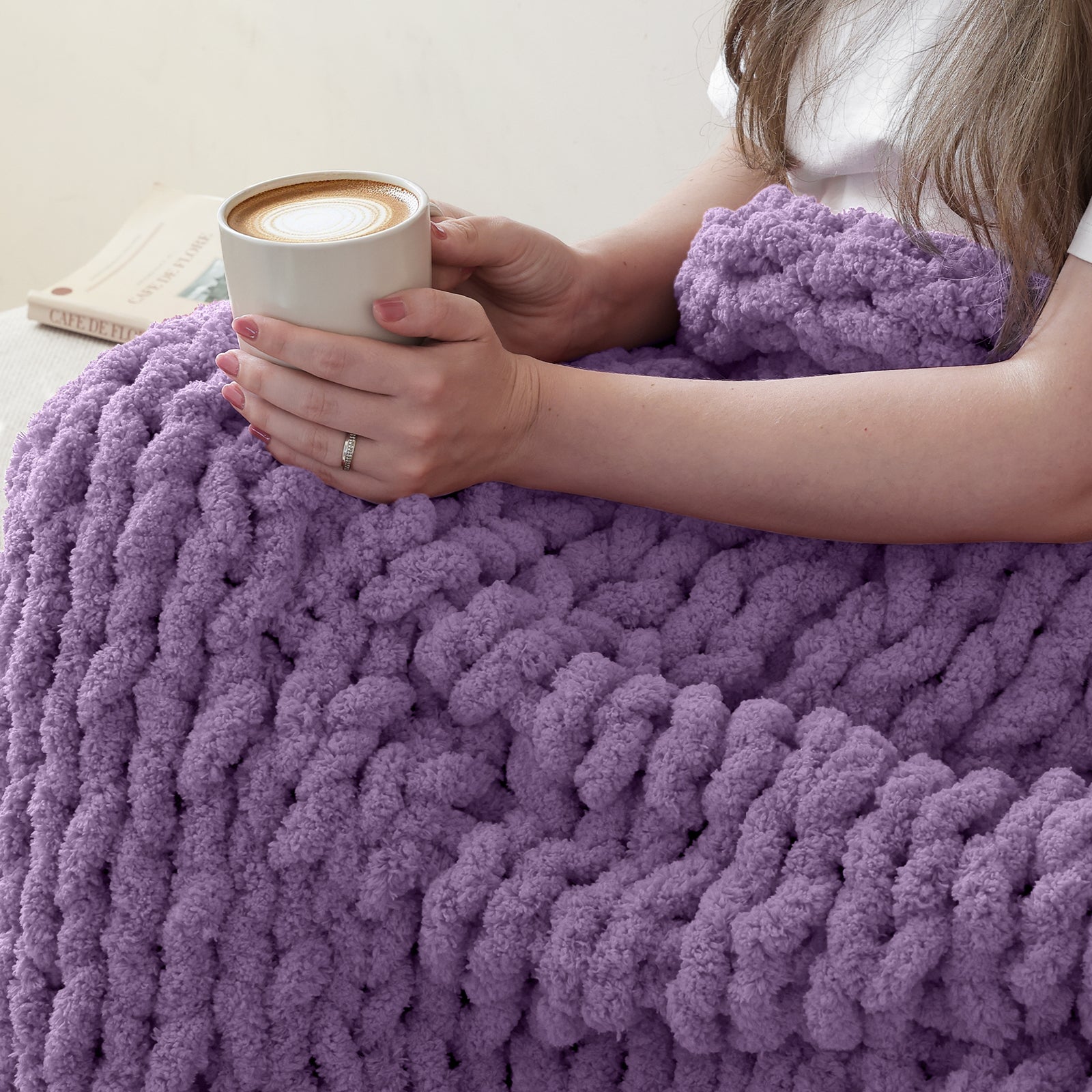 MelloBello Chunky Yarn Dark Purple