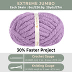 MelloBello Chunky Yarn Dark Purple