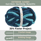 MelloBello Chunky Yarn Ocean Current