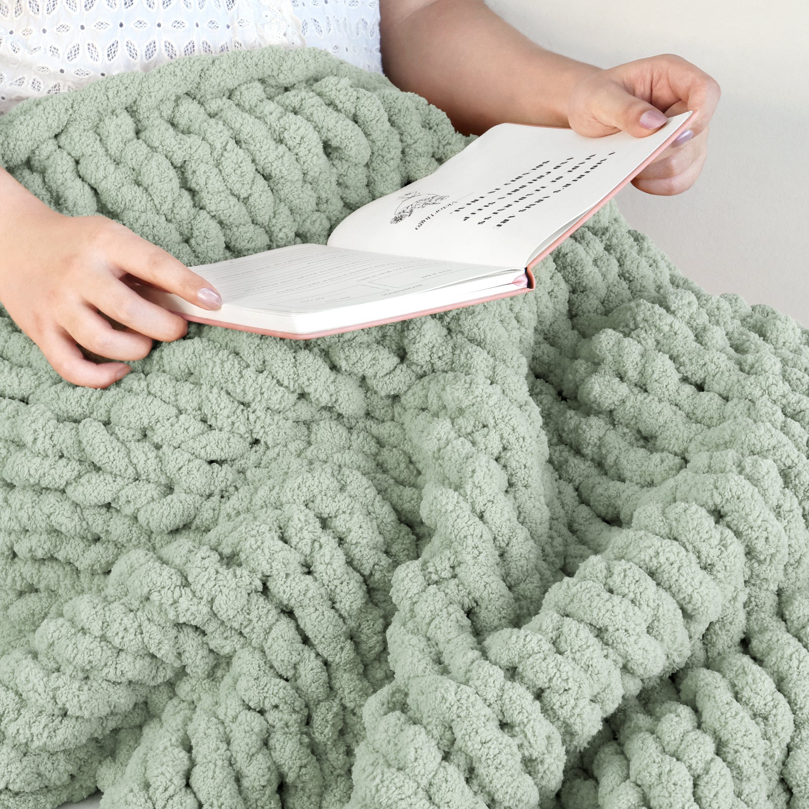 Jumbo Chenille Chunky Yarn for Crocheting Super Bulky Fluffy