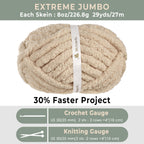 MelloBello Chunky Yarn Khaki