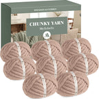 MelloBello Chunky Yarn Light Coffee