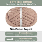 MelloBello Chunky Yarn Light Coffee