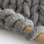 MelloBello Chunky Yarn Light Grey