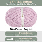 MelloBello Chunky Yarn Light Purple