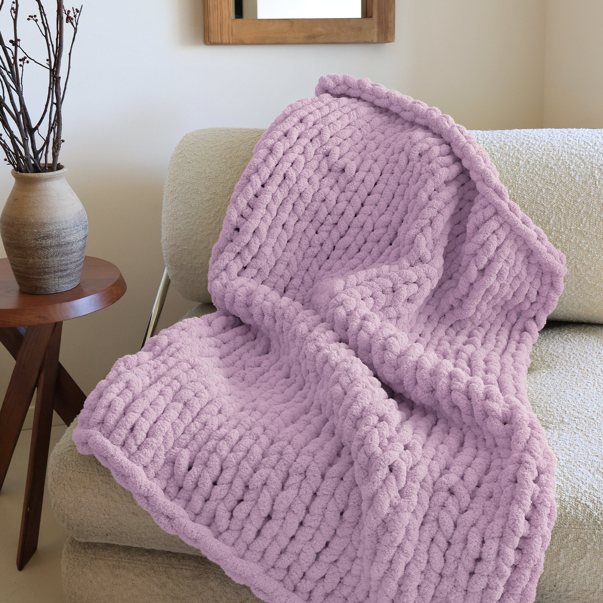 MelloBello Chunky Yarn Light Purple