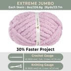 MelloBello Chunky Yarn Light Purple