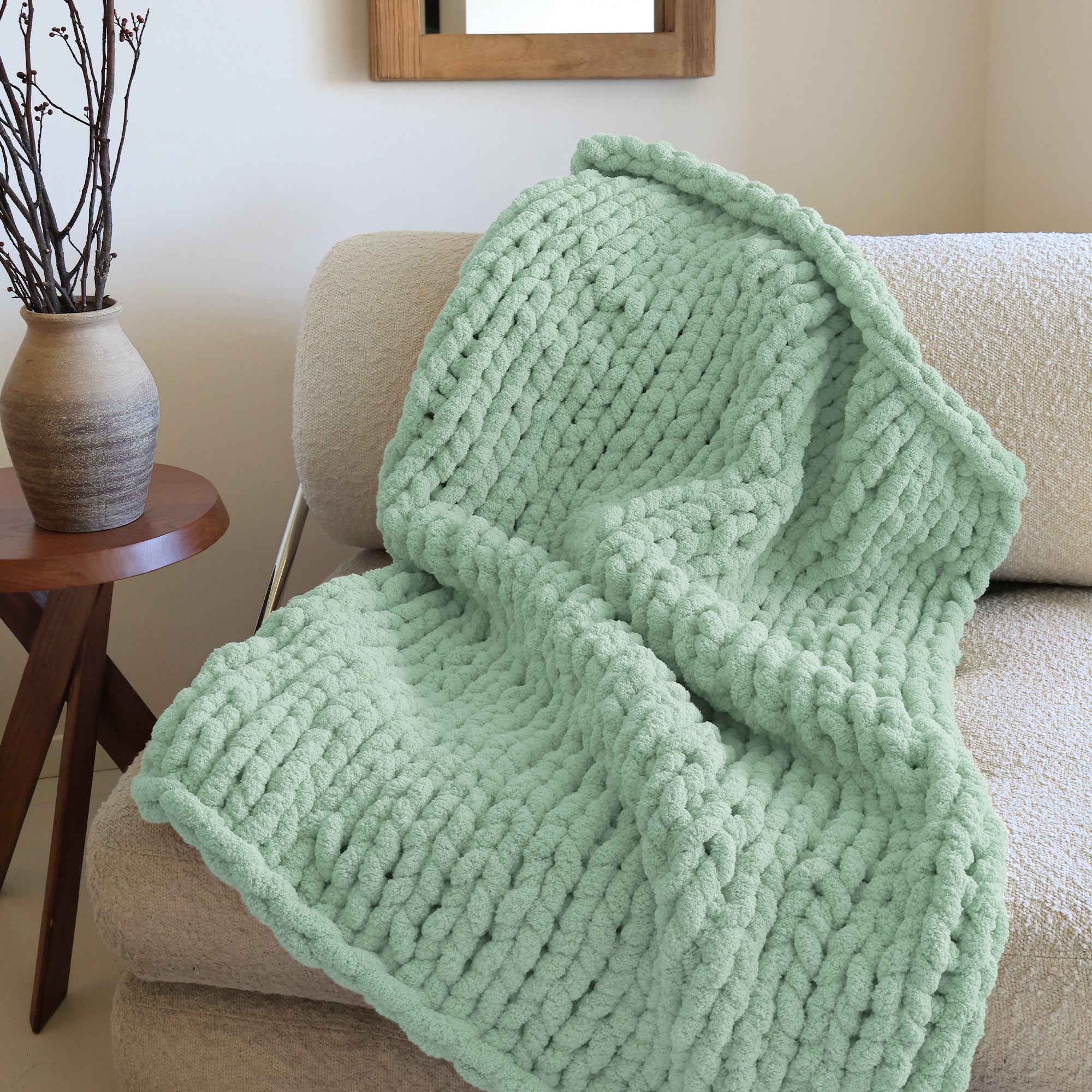 MelloBello Chunky Yarn Mint Green