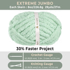 MelloBello Chunky Yarn Mint Green