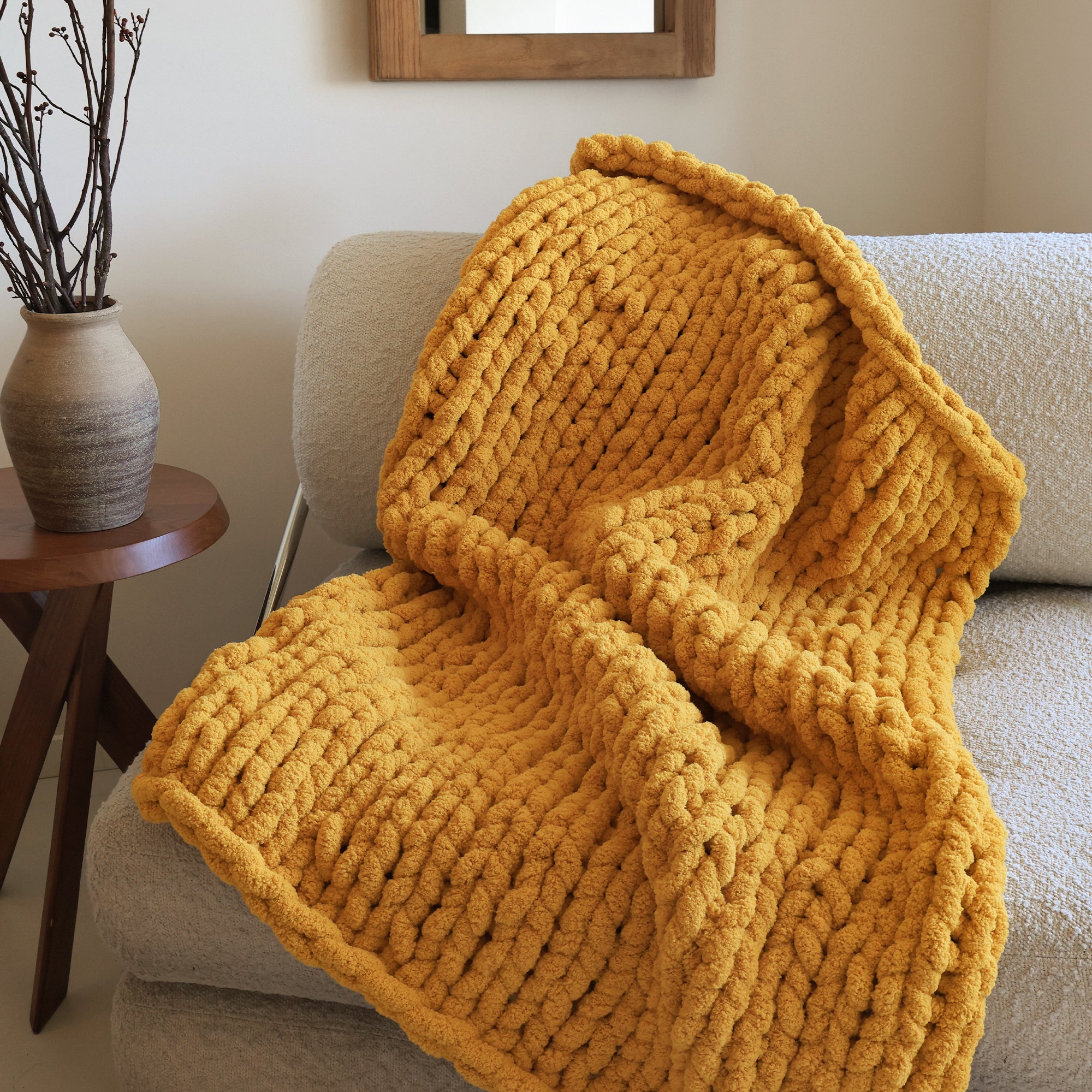 MelloBello Chunky Yarn Mustard Yellow