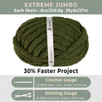 MelloBello Chunky Yarn Sage Green