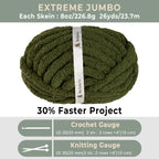 MelloBello Chunky Yarn Olive Green