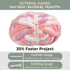 MelloBello Chunky Yarn Pale Rose