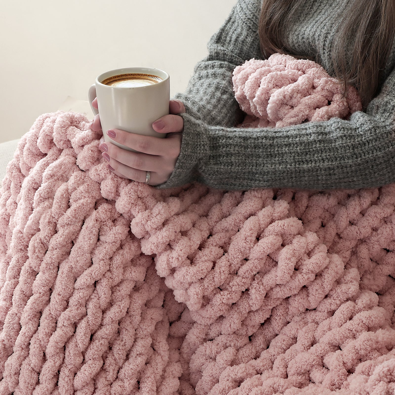 MelloBello Chunky Yarn Pink