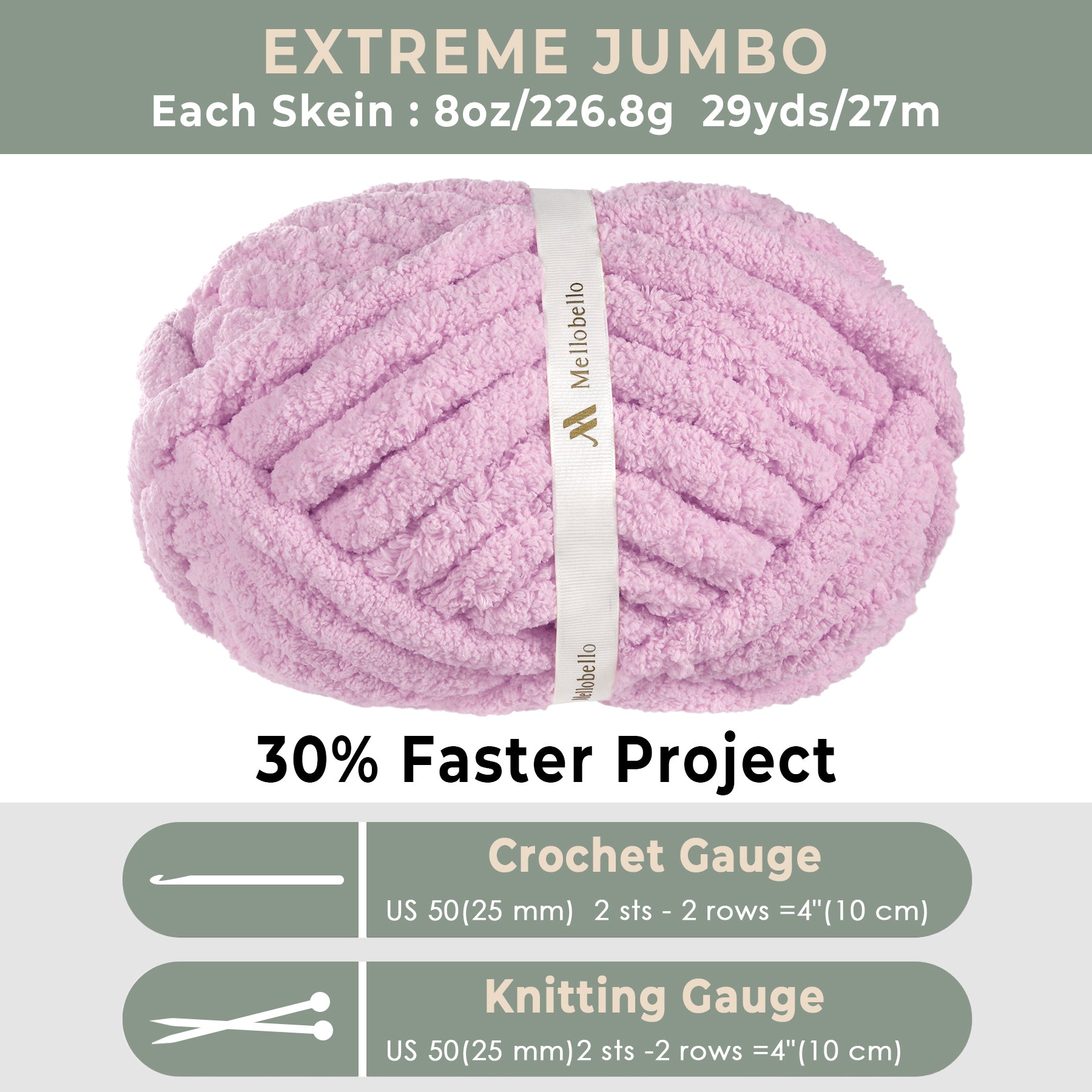 MelloBello Chunky Yarn Dark Purple