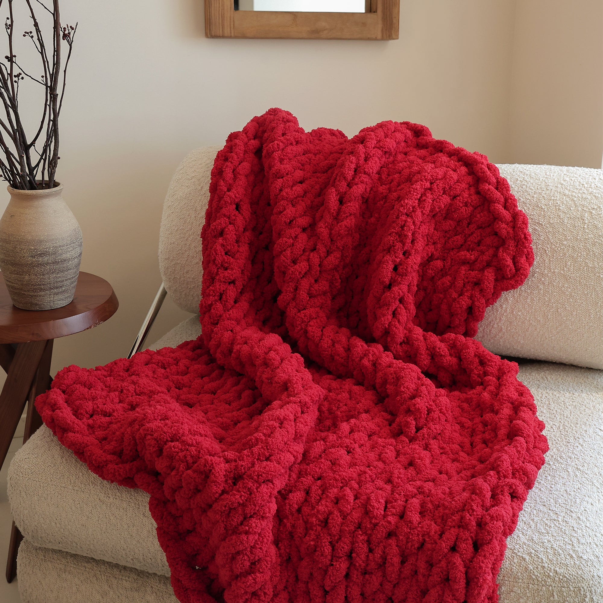 Jumbo Chenille Chunky Yarn for Crocheting - Super Bulky Fluffy Chunky Yarn for Hand Knitting - Extra Thick Soft Blanket Big Yarn 8 Jumbo Pack (27yds,8 oz Each Skein)