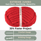 MelloBello Chunky Yarn Red