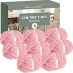 MelloBello Chunky Yarn Rose Red