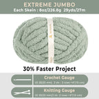 MelloBello Chunky Yarn Sage Green