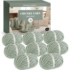 MelloBello Chunky Yarn Sage Green