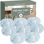 MelloBello Chunky Yarn Sky Blue
