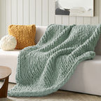 Jumbo Chenille Chunky Yarn for Crocheting - Super Bulky Fluffy Chunky Yarn for Hand Knitting - Extra Thick Soft Blanket Big Yarn 8 Jumbo Pack (27yds,8 oz Each Skein)