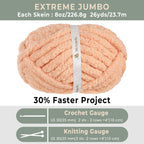 MelloBello Chunky Yarn Apricot Pink