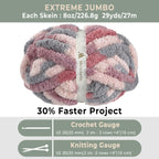 MelloBello Chunky Yarn PinkMixed