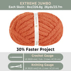 MelloBello Chunky Yarn Burnt Clay