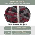 MelloBello Chunky Yarn Burgundy Night