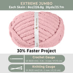 MelloBello Chunky Yarn Soft Blush
