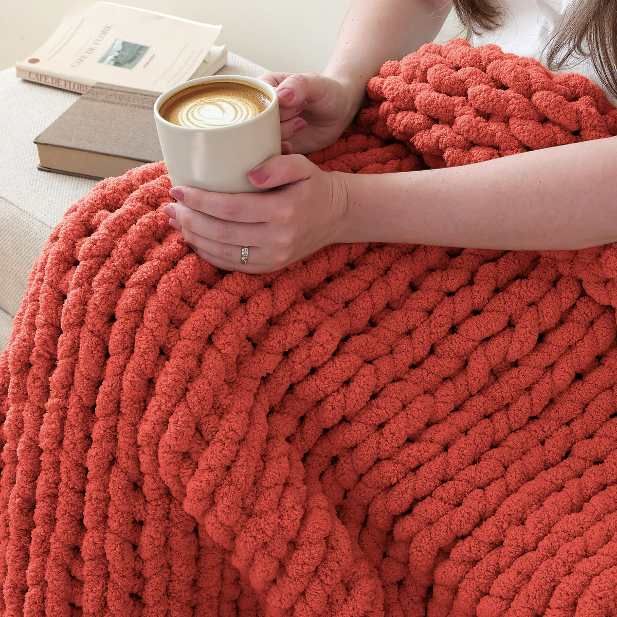 MelloBello Chunky Yarn Cayon Clay
