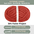 MelloBello Chunky Yarn Cayon Clay