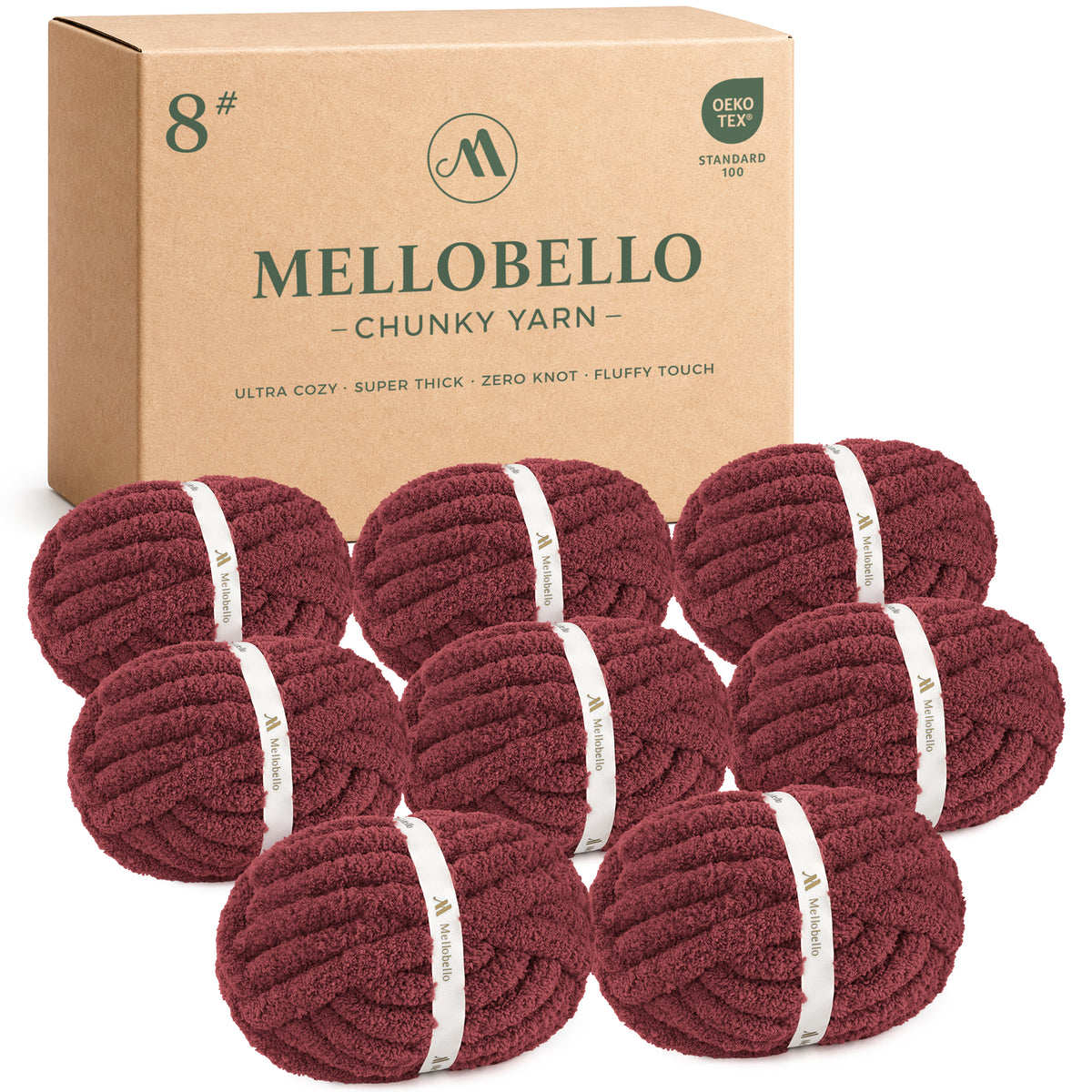 MelloBello Chunky Yarn Mulberry Wine