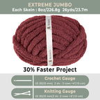 MelloBello Chunky Yarn Mulberry Wine