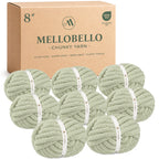 MelloBello Chunky Yarn Sage Mist