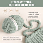 MelloBello 10 Series Chunky Yarn Light Grey